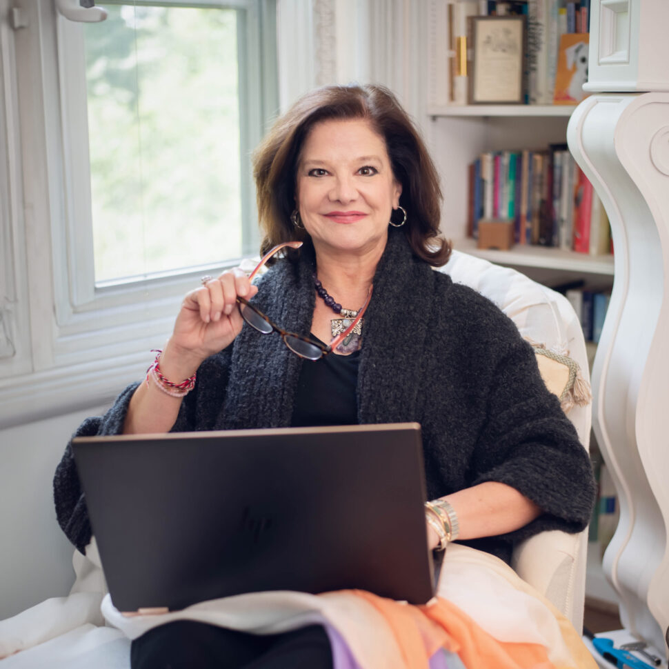 Kristin on Chaise with Laptop copy